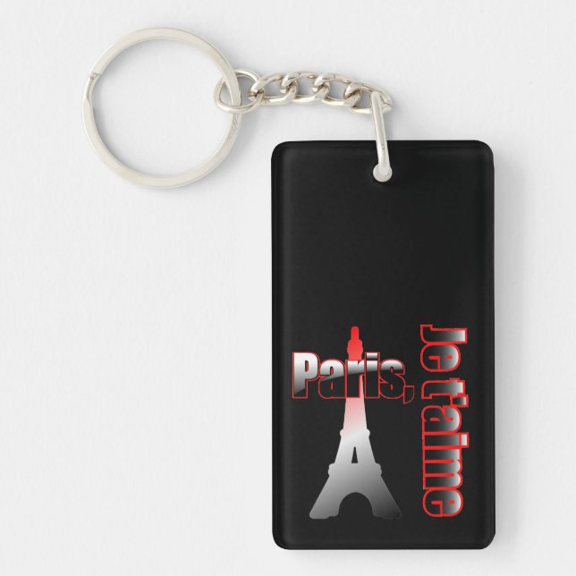 Je t'aime Paris med det Eiffel torn (Framsidan)