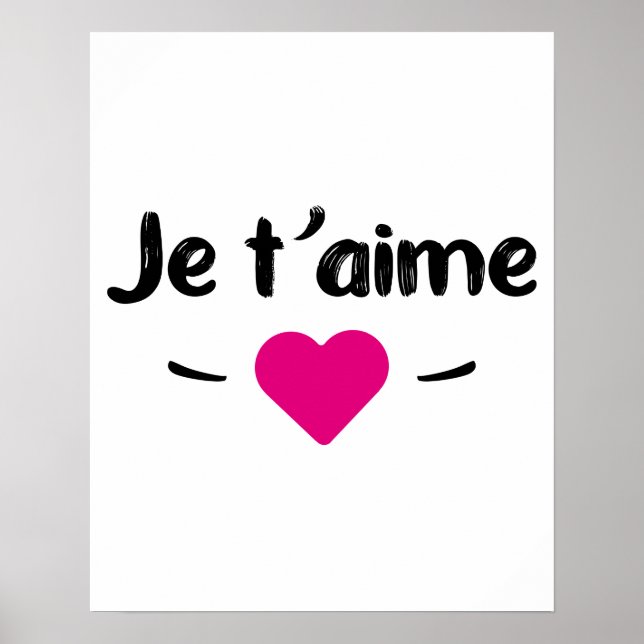 Je t'aime poster (Framsidan)
