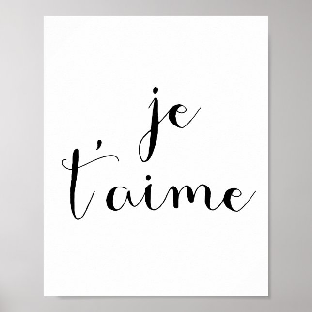Je t'aime poster (Framsidan)