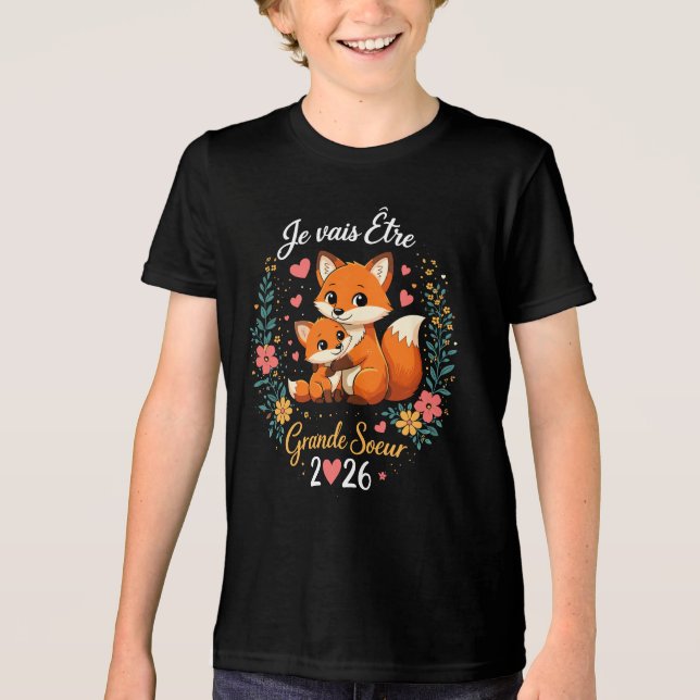 Je Vais être Grande Soeur 2026 T Shirt (Framsida)