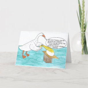 JEALOUS GOOSE BIRTHDAY CARD KORT