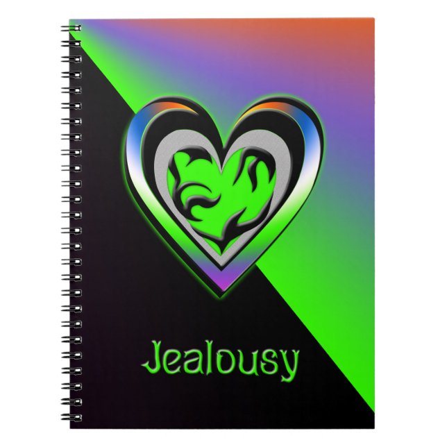 Jealousy Anteckningsbok Med Spiral (Framsidan)