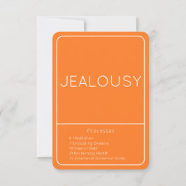 Jealousy LOA Emotion Processors Orange Card Inbjudningar