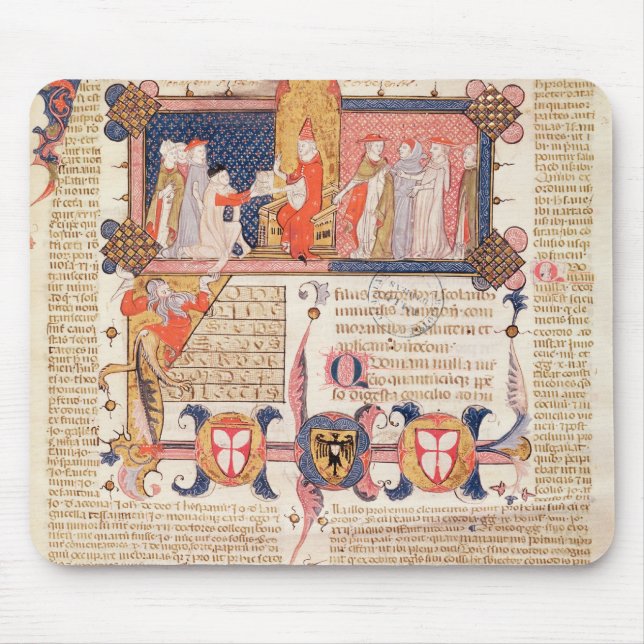 Jean Andre som framlägger hans arbete till Pope Musmatta (Framsidan)