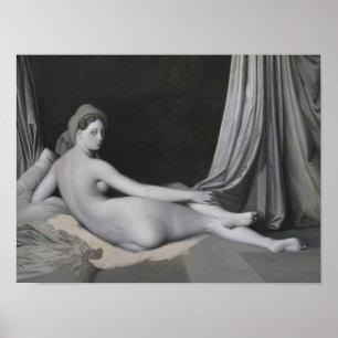 Jean Auguste Dominique Ingres   Odalisque i Grisa Poster
