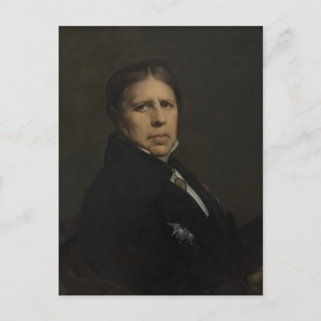 Jean Auguste Dominique Ingres- Self-Porträtt Vykort (Framsida)