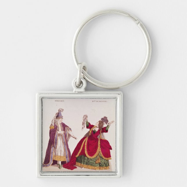 Jean-Baptiste Brizard i rollen av Joad Fyrkantig Silverfärgad Nyckelring (Framsidan)