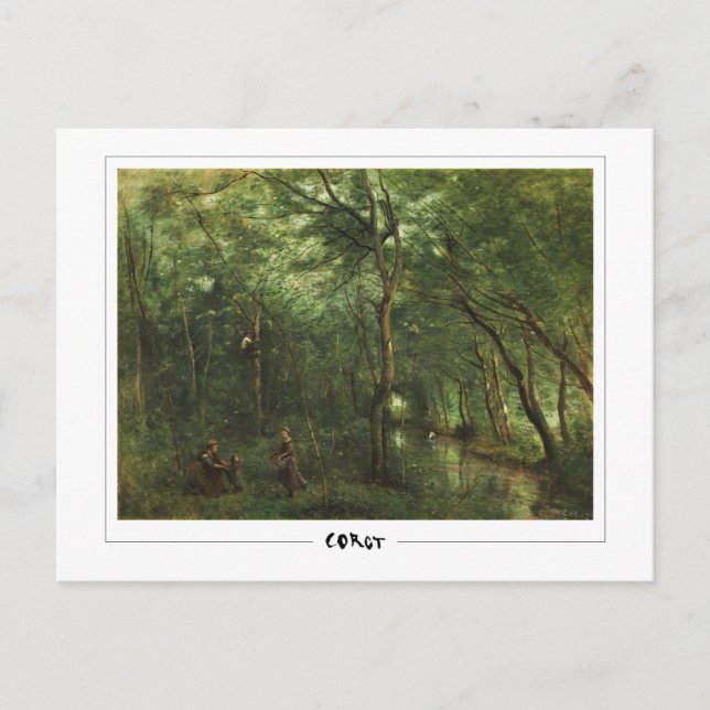 Jean-Baptiste-Camille Corot #15 - Finkonst Vykort (Framsida)