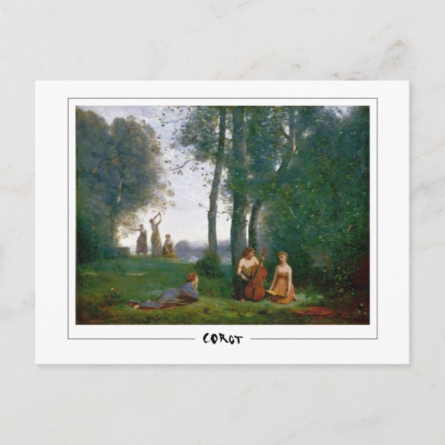 Jean-Baptiste-Camille Corot #18 - Fint konsttryck… Vykort (Framsida)