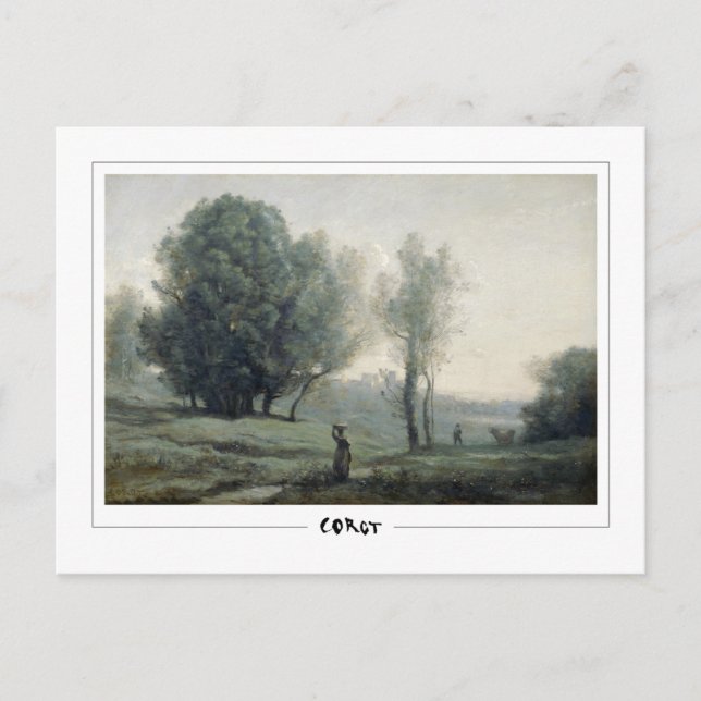 Jean-Baptiste-Camille Corot #259-2 - Finkonst Vykort (Framsida)