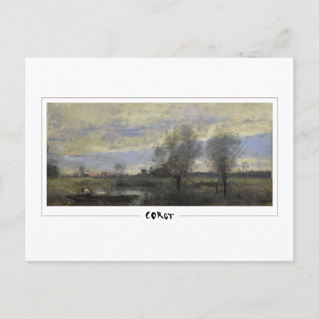 Jean-Baptiste-Camille Corot #308 - Finkonst Vykort (Framsida)