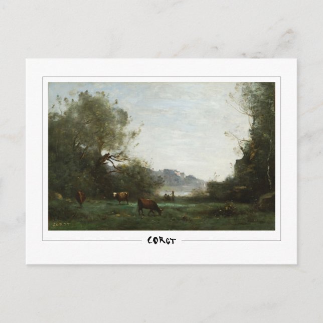 Jean-Baptiste-Camille Corot #311 - Finkonst Vykort (Framsida)