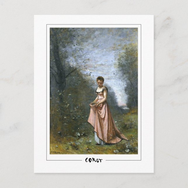 Jean-Baptiste-Camille Corot #336 - Fint konst Pos… Vykort (Framsida)