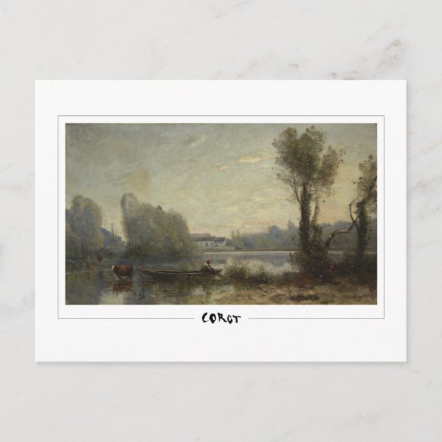 Jean-Baptiste-Camille Corot #390 - Finkonst Vykort (Framsida)