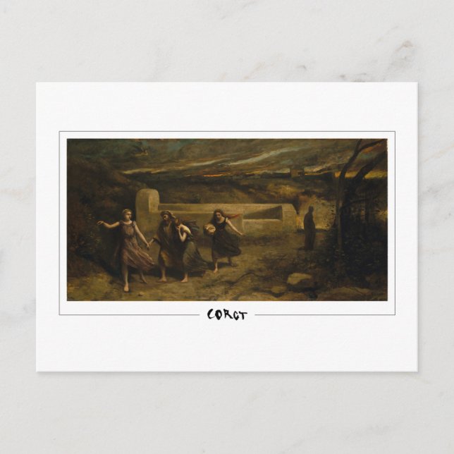 Jean-Baptiste-Camille Corot #43 - Finkonst Vykort (Framsida)