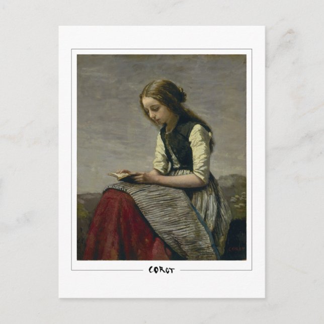 Jean-Baptiste-Camille Corot #479-2 - Finkonst Vykort (Framsida)