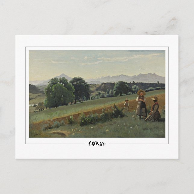 Jean-Baptiste-Camille Corot #558-2 - Finkonst Vykort (Framsida)
