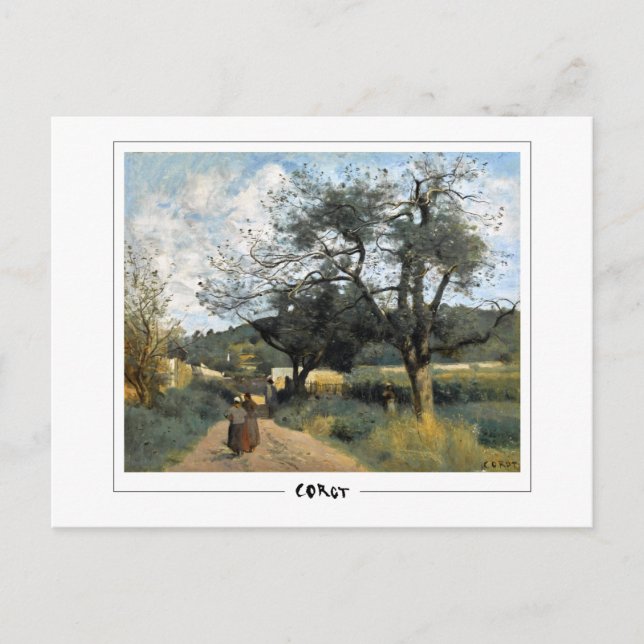 Jean-Baptiste-Camille Corot #56-2 - Fin Art Po... Vykort (Framsida)