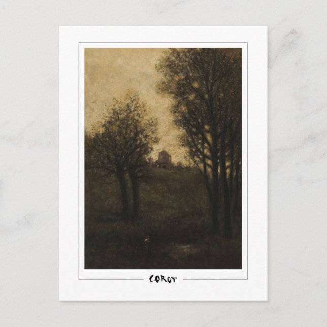 Jean-Baptiste-Camille Corot #880 - Finkonst Vykort (Framsida)