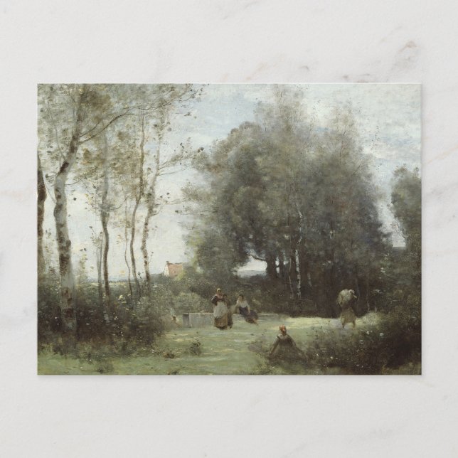 Jean-Baptiste-Camille Corot - Arleux-Palluel, The Vykort (Framsida)