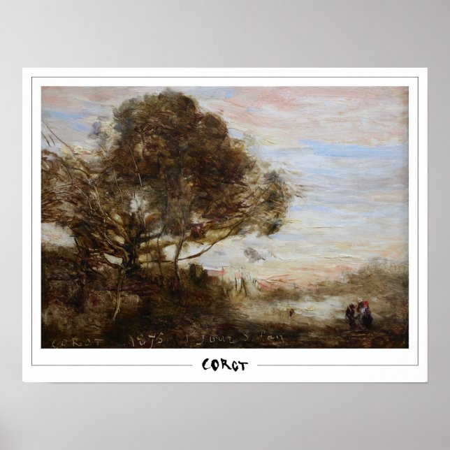 Jean-Baptiste-Camille Corot Art Poster #170 (Framsidan)