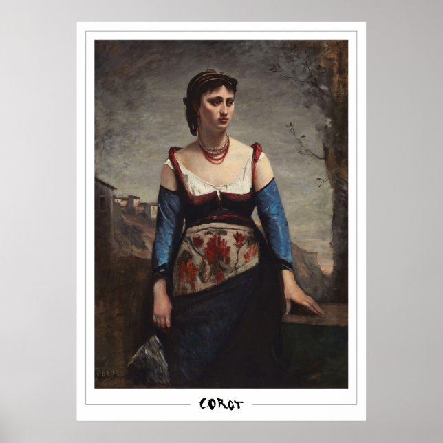 Jean-Baptiste-Camille Corot Art Poster #406 (Framsidan)