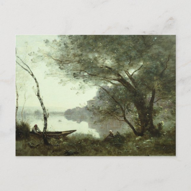 Jean-Baptiste-Camille Corot - Boatman Vykort (Framsida)