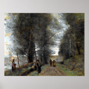 Jean-Baptiste-Camille Corot d'Avray Ville Poster