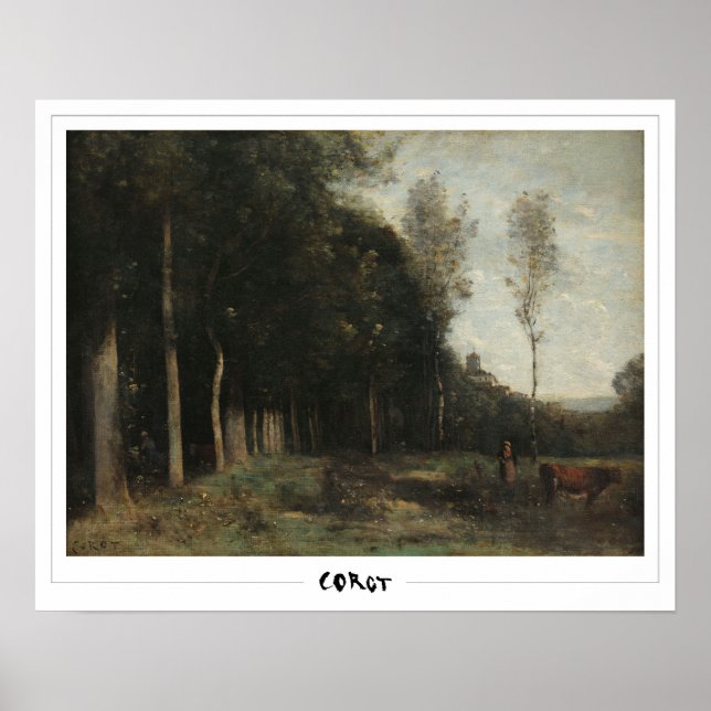 Jean-Baptiste-Camille Corot Finkonst #188-2 Poster (Framsidan)