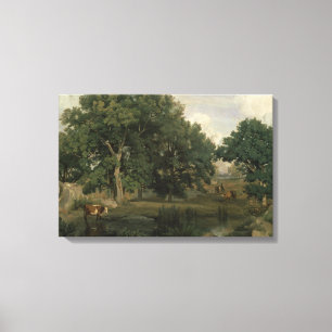 Jean-Baptiste-Camille Corot - Forest Canvastryck