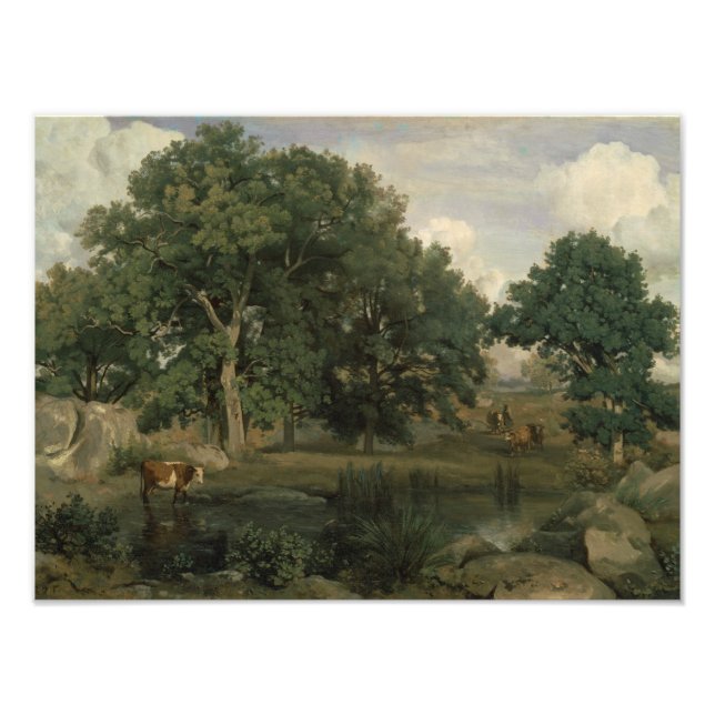 Jean-Baptiste-Camille Corot - Forest Fototryck (Framsidan)