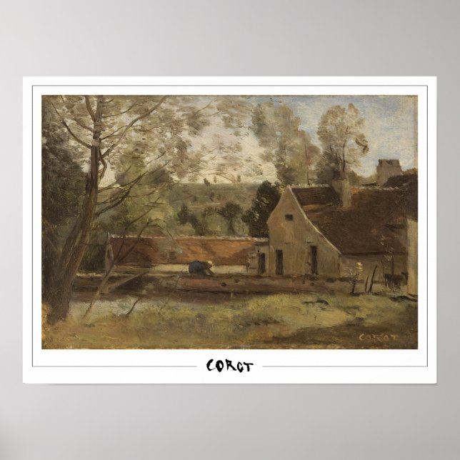 Jean-Baptiste-Camille Corot konstaffisch #129 Poster (Framsidan)