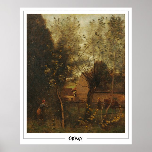 Jean-Baptiste-Camille Corot Konstaffisch #143-2 Poster (Framsidan)