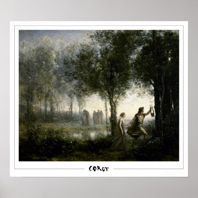 Jean-Baptiste-Camille Corot konstaffisch #14 Poster (Framsidan)