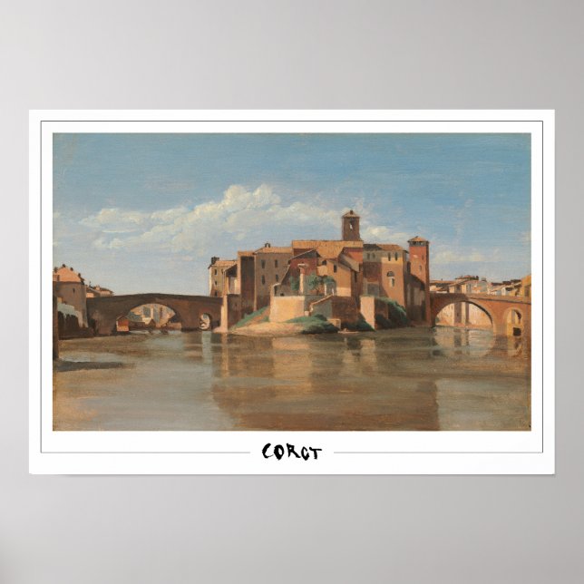 Jean-Baptiste-Camille Corot Konstaffisch #196-2 Poster (Framsidan)