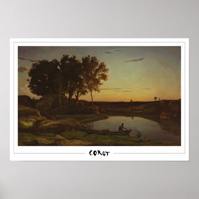 Jean-Baptiste-Camille Corot konstaffisch #35-2 Poster (Framsidan)