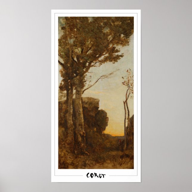 Jean-Baptiste-Camille Corot konstaffisch #481 Poster (Framsidan)