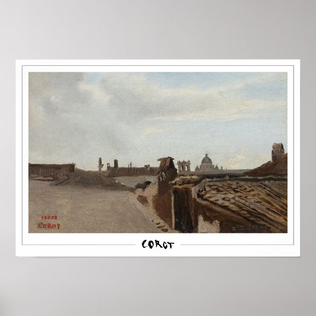 Jean-Baptiste-Camille Corot konstaffisch #696-2 Poster (Framsidan)