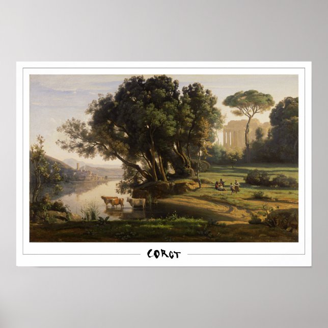 Jean-Baptiste-Camille Corot konstaffisch #89 Poster (Framsidan)