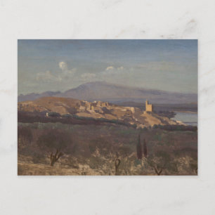 Jean-Baptiste-Camille Corot-Villeneuve-les-Avignon Vykort