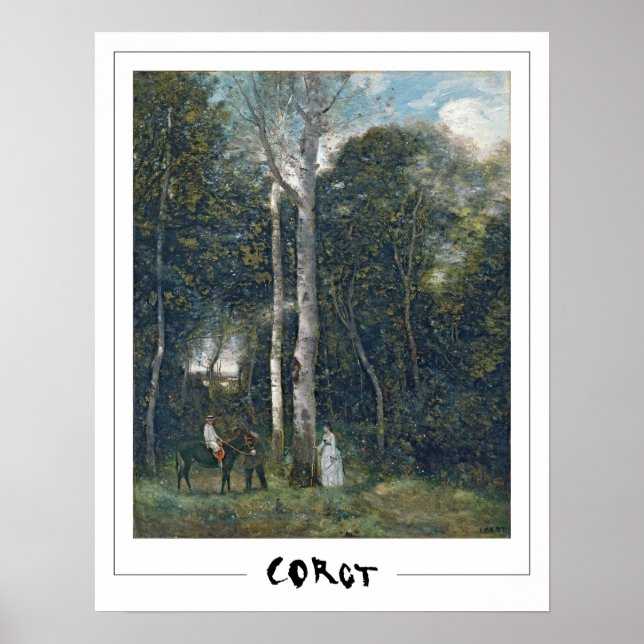 Jean-Baptiste-Camille Corot Zedign Art Poster #1 (Framsidan)