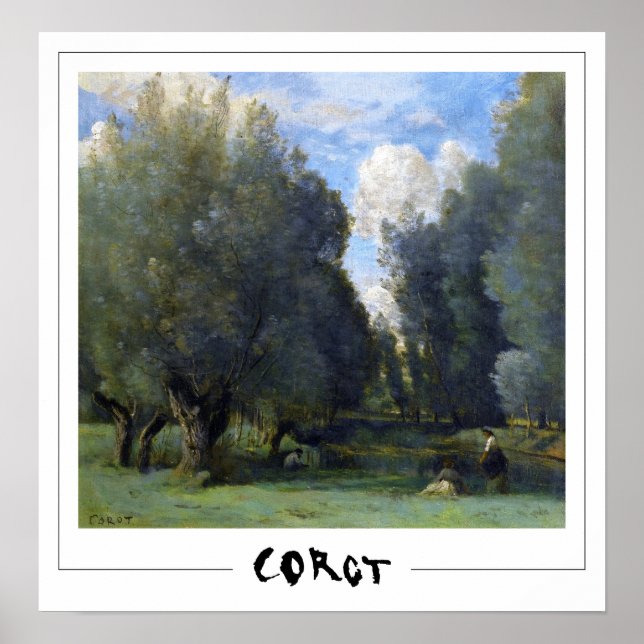 Jean-Baptiste-Camille Corot Zedign Art Poster #11- (Framsidan)