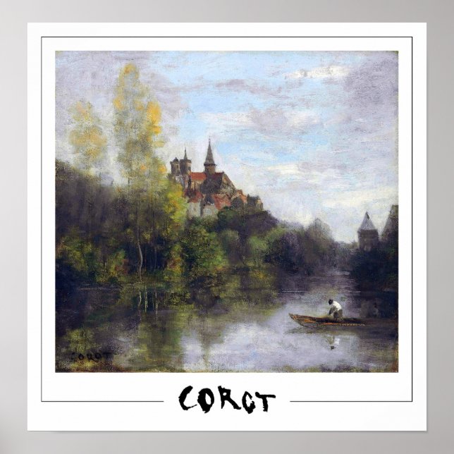 Jean-Baptiste-Camille Corot Zedign Art Poster #19- (Framsidan)