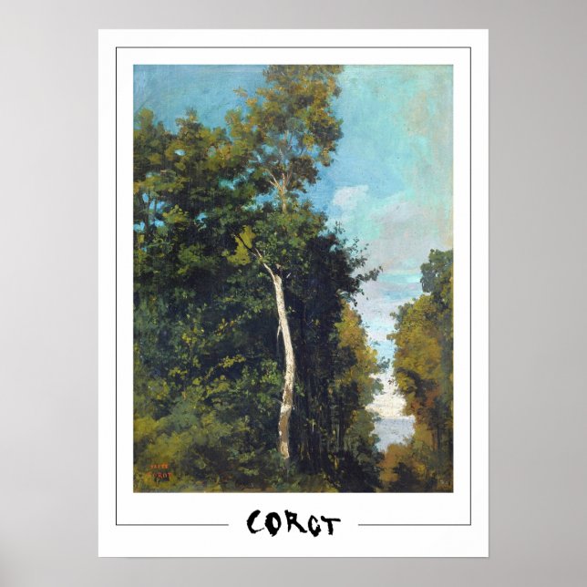Jean-Baptiste-Camille Corot Zedign Art Poster #281 (Framsidan)