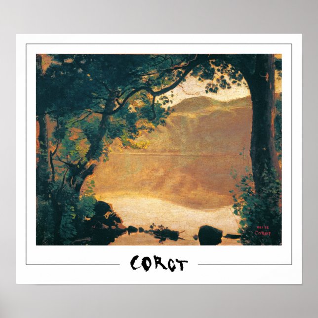 Jean-Baptiste-Camille Corot Zedign Art Poster #2-3 (Framsidan)