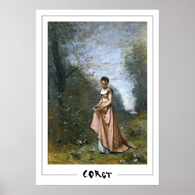 Jean-Baptiste-Camille Corot Zedign Art Poster #336 (Framsidan)