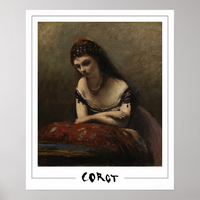 Jean-Baptiste-Camille Corot Zedign Art Poster #98- (Framsidan)