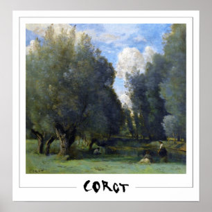 Jean-Baptiste-Camille Corot Zedign konstaffisch #1 Poster