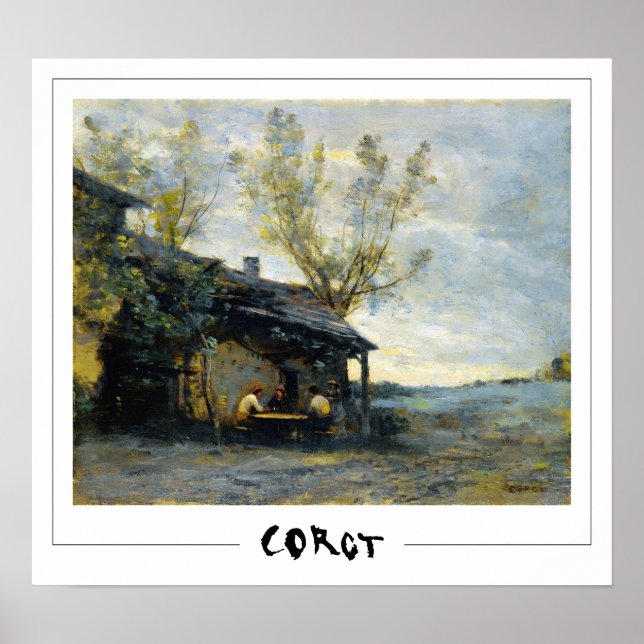 Jean-Baptiste-Camille Corot Zedign konstaffisch #1 Poster (Framsidan)