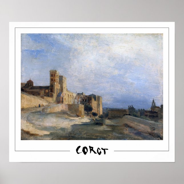 Jean-Baptiste-Camille Corot Zedign konstaffisch #3 Poster (Framsidan)